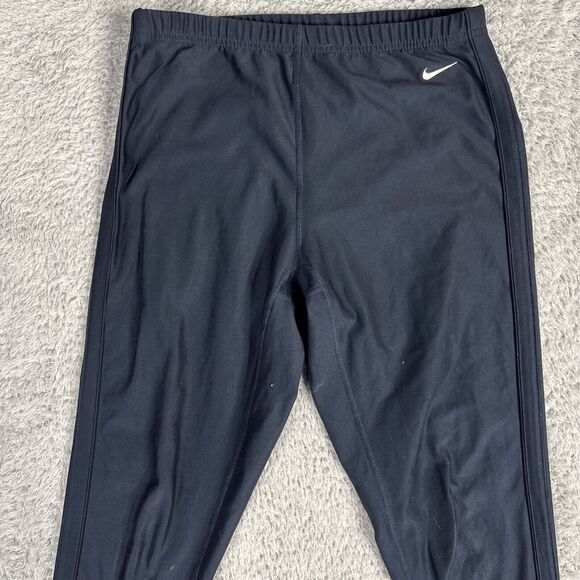 Nike Dri Fit Women's Base Layer Leggings M 8 10 Navy Slim Fitted - Picture 5 of 14